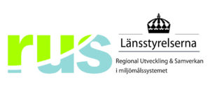 Logotyp RUS - regional utveckling och samverkan i miljömålssystemet.